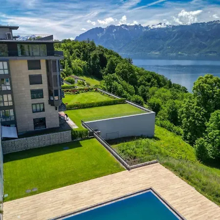 Terrasses De Lavaux-3 Luxe&détente Terrasse Piscine Vue Montagnes Et Puidoux