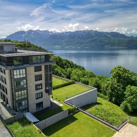 Appartamento Terrasses De Lavaux-3 Luxe&détente Terrasse Piscine Vue Montagnes Et Puidoux